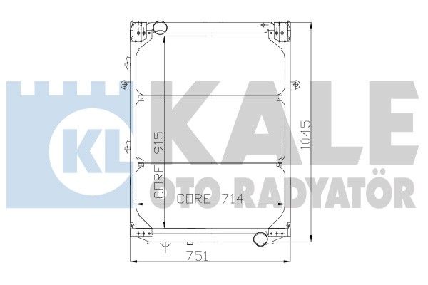 KALE OTO RADYATÖR Радиатор, охлаждение двигателя 115398